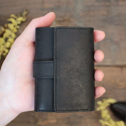 手のひらサイズの三つ折り財布 / MitsuOri Wallet *BLACK 2枚目の画像