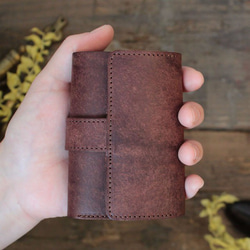 手のひらサイズの三つ折り財布 / MitsuOri Wallet *D BROWN 2枚目の画像