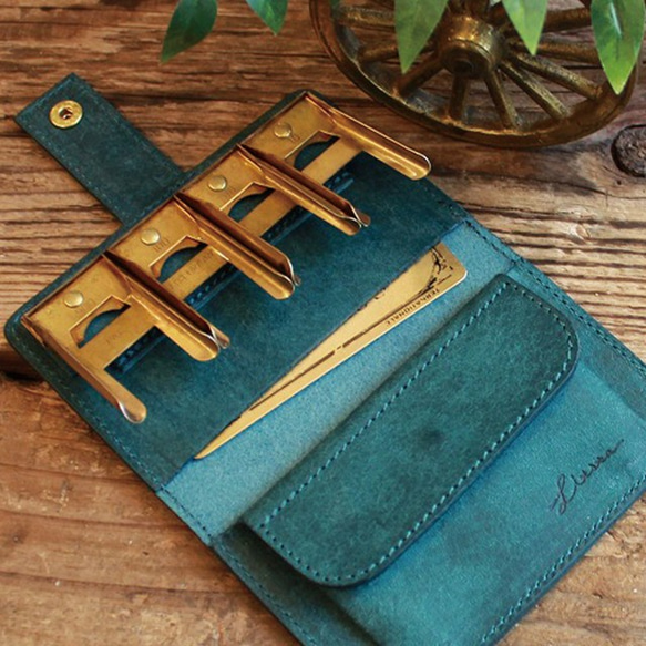 Coin Wallet Ⅱ / BLUE GREEN　コインキャッチャー ( GOLD ) 5枚目の画像