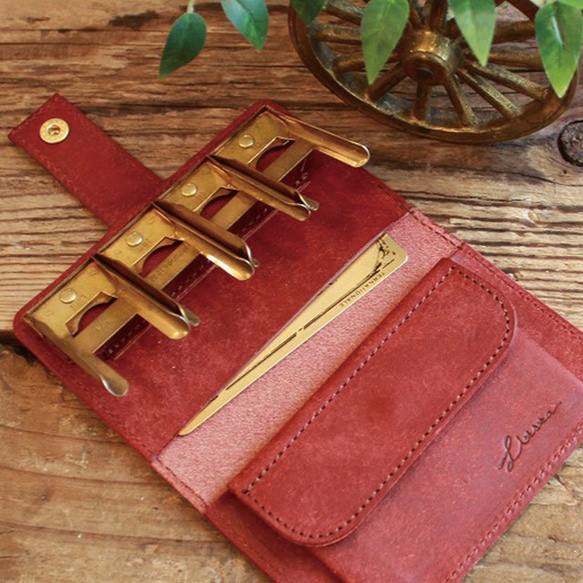 Coin Wallet Ⅱ *BRICK RED　コインキャッチャー ( GOLD ) 5枚目の画像