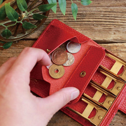 超個性的な極小財布 / Coin Wallet Ⅱ / RED コインキャッチャー ( GOLD ) 7枚目の画像