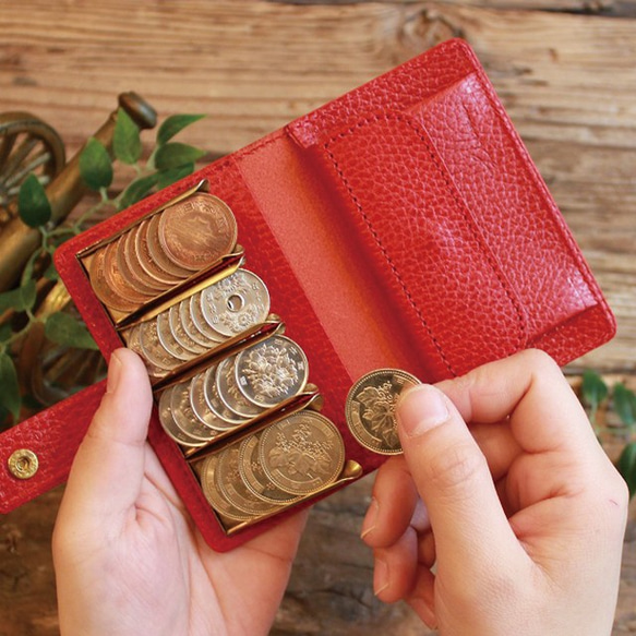 超個性的な極小財布 / Coin Wallet Ⅱ / RED コインキャッチャー ( GOLD ) 8枚目の画像