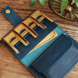 超個性的な極小財布 / Coin Wallet Ⅱ *DARK BLUE コインキャッチャー ( GOLD ) 5枚目の画像