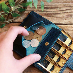 超個性的な極小財布 / Coin Wallet Ⅱ *DARK BLUE コインキャッチャー ( GOLD ) 7枚目の画像