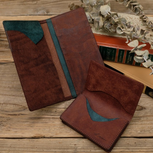 Name Card Case / D BROWN *レザー名刺入れ*レザーカードケース*プエブロ 9枚目の画像