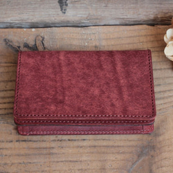 Takashi.S 様専用ページ Name Card Case / BRICK RED（単色、ボタン付き） 2枚目の画像