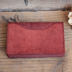 Takashi.S 様専用ページ Name Card Case / BRICK RED（単色、ボタン付き） 3枚目の画像