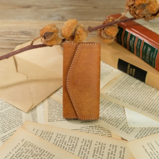 【イタリアンレザー】Key Case / CAMEL *レザーキーケース*プエブロ