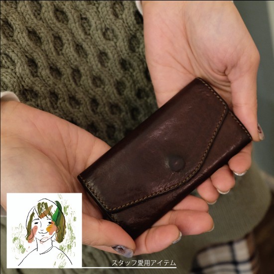 【イタリアンレザー】Key Case / CAMEL *レザーキーケース*プエブロ