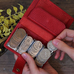 超個性的な極小財布 / Coin WalletⅡ *RED　コインキャッチャー 5枚目の画像