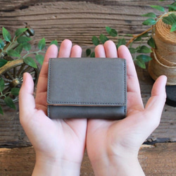 Soft Leather Mini Wallet / CHARCOAL GREY 1枚目の画像