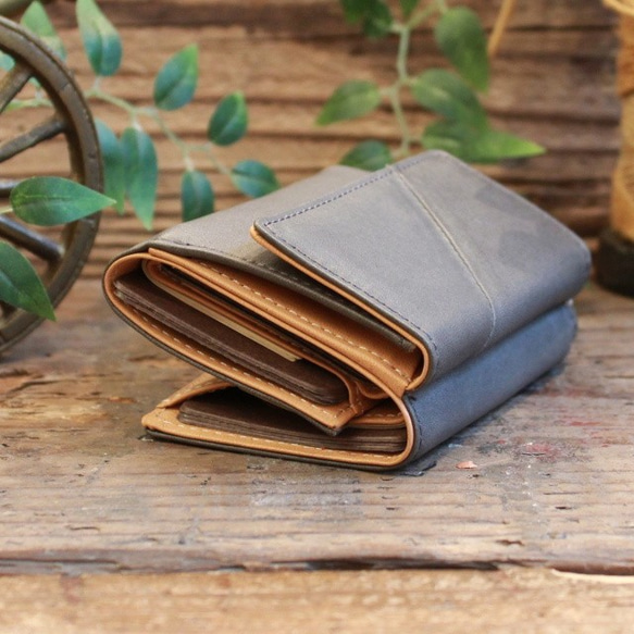 Soft Leather Mini Wallet / CHARCOAL GREY 3枚目の画像