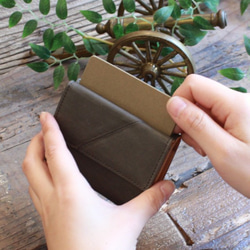 Soft Leather Mini Wallet / CHARCOAL GREY 9枚目の画像