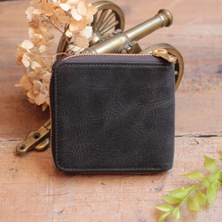 Half Wallet / BLACK *二つ折り財布*革財布 3枚目の画像