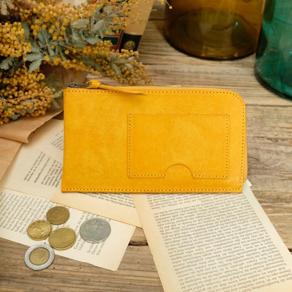 薄くて軽いお財布 / Pueblo Compact Wallet**Yellow 2枚目の画像