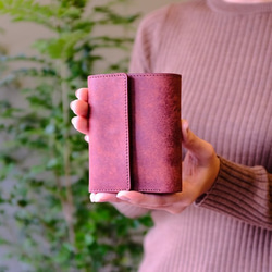 Folded Wallet / BRICK RED (左利き用) *二つ折り財布*革財布*プエブロ 2枚目の画像