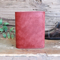 Folded Wallet / BRICK RED (左利き用) *二つ折り財布*革財布*プエブロ 3枚目の画像