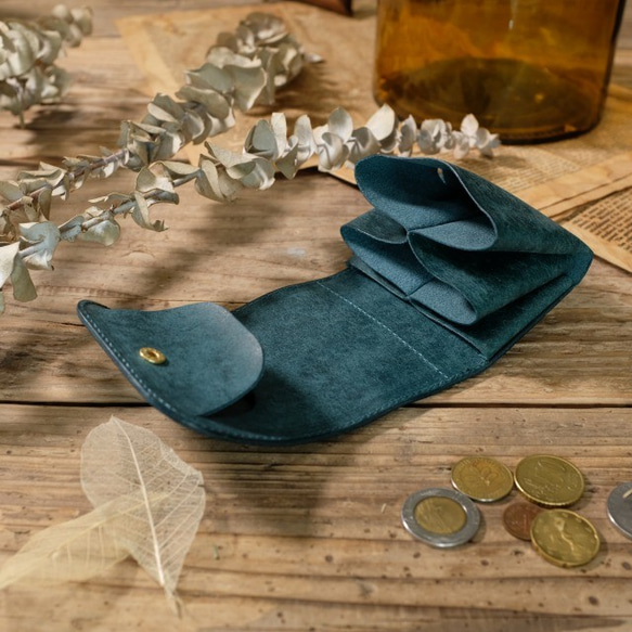 Tiny Wallet / BLUE GREEN *小さい*ミニ 8枚目の画像