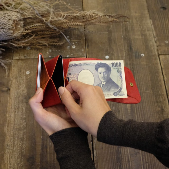 Tiny Wallet / A RED *小さい*ミニ 6枚目の画像
