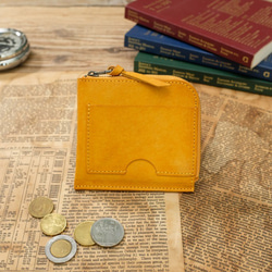 薄くて小さいお財布 / Compact Wallet Half *Yellow 2枚目の画像