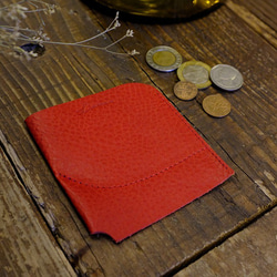 薄くて小さいお財布 / Compact Wallet Half *Arizona Red 9枚目の画像