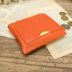 薄くて小さいお財布 / Compact Wallet Half *Arizona Orange 5枚目の画像