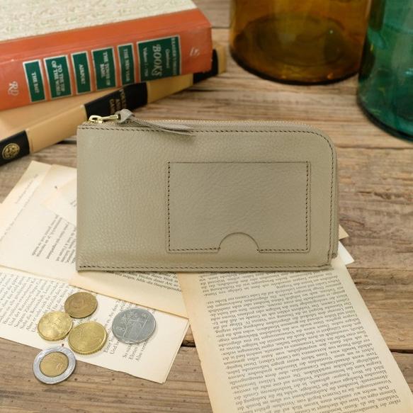 薄くて軽いお財布 / Arizona Compact Wallet *Grey 2枚目の画像