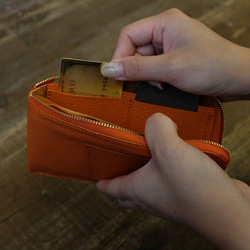 薄くて軽いお財布 / Arizona Compact Wallet *Orange 6枚目の画像