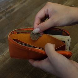 薄くて軽いお財布 / Arizona Compact Wallet *Orange 8枚目の画像