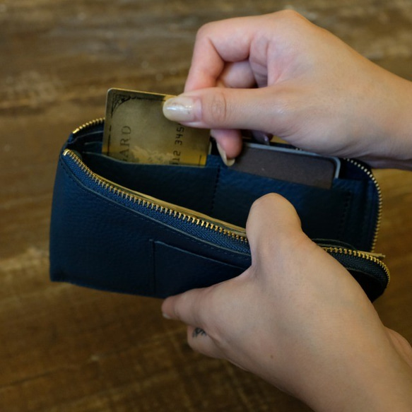 薄くて軽いお財布 / Arizona Compact Wallet *Blue 6枚目の画像