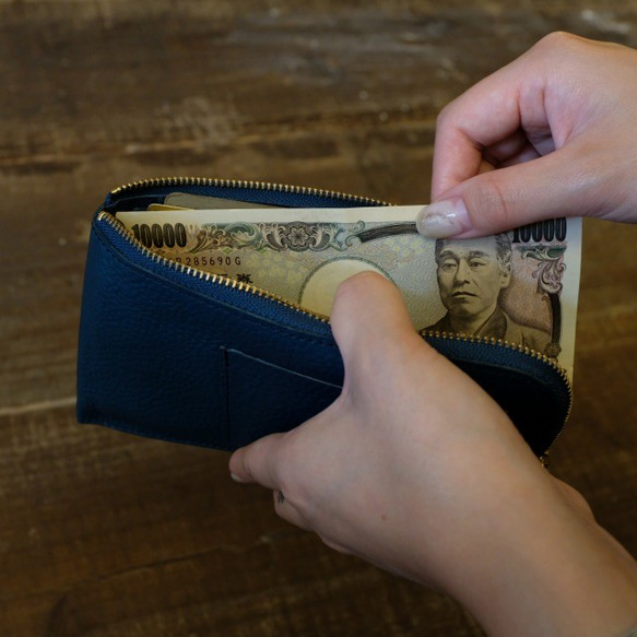 薄くて軽いお財布 / Arizona Compact Wallet *Blue 7枚目の画像