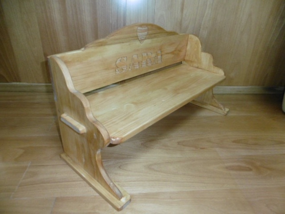 Children's bench  First chair gift  name加工付き 3枚目の画像