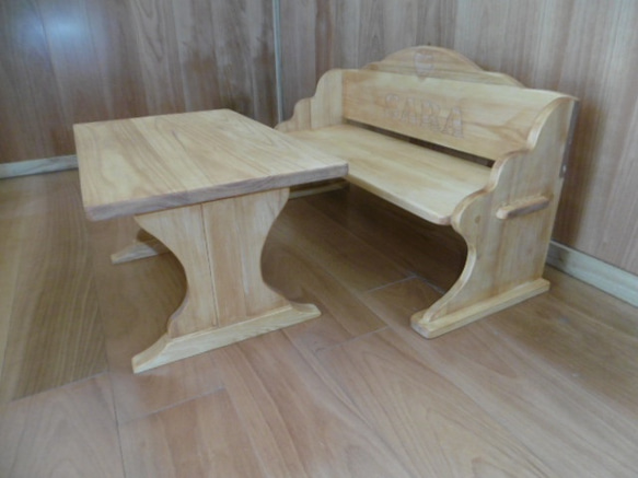 Children's bench  First chair gift  name加工付き 7枚目の画像