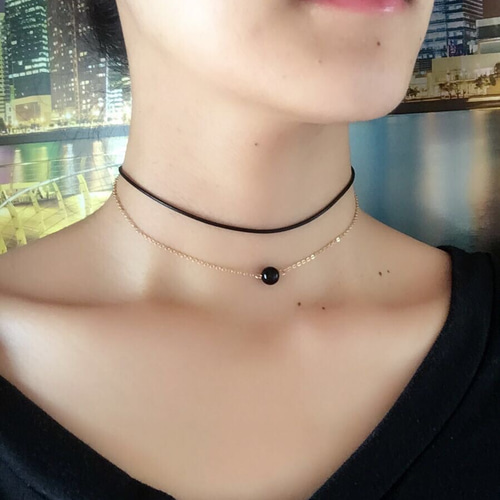 ♥︎1500超え♥︎ 再々販 シンプル 大人の美しさ 二重チョーカー