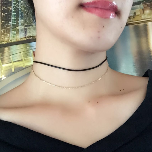 新作 シンプル♥︎大人の美しさ♥︎ゴールド 二重チョーカー