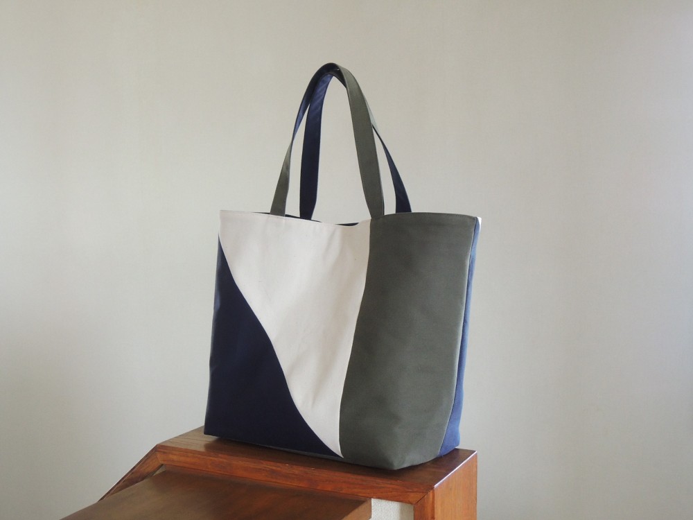 トートバック【khaki /LL】（11号帆布）