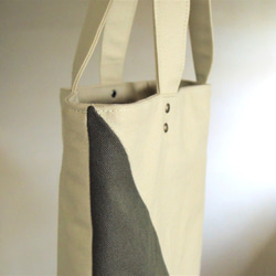 手提袋[Sankaku /垂直/ A4 / cxk]（11號帆布） 第3張的照片