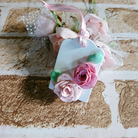 お花のアロマストーン【ピンク系】 1枚目の画像