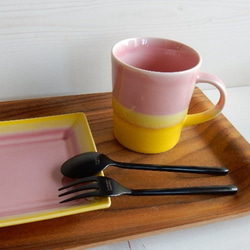 B級品　twotonecolorマグカップ(ピンク)　 4枚目の画像