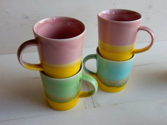 B級品　twotonecolorマグカップ(ピンク)　 7枚目の画像