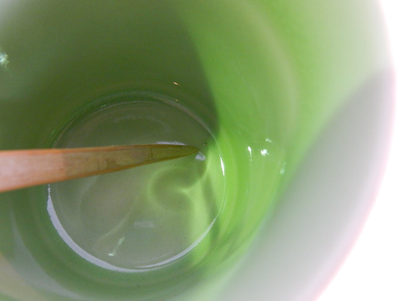 B級品　twotonecolorマグカップ(グリーン)　 2枚目の画像