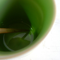 B級品　twotonecolorマグカップ(グリーン)　 4枚目の画像