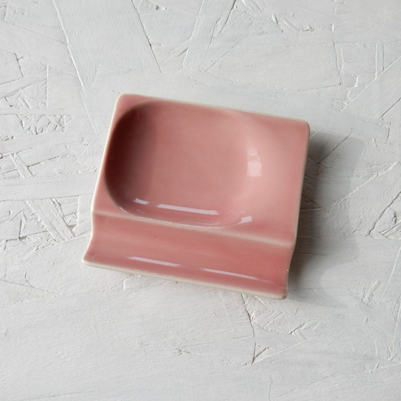お箸とスプーン置き小皿　【ピンク】 2枚目の画像
