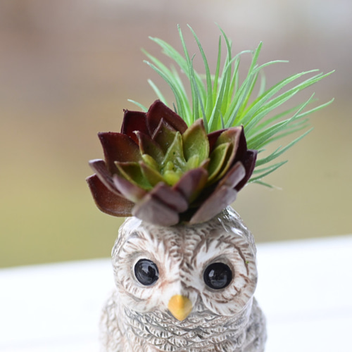 多色彩の装飾花瓶とフクロウのセット Amazon.co.jp: 動物花瓶 樹脂製の花瓶飾りフラワーベース