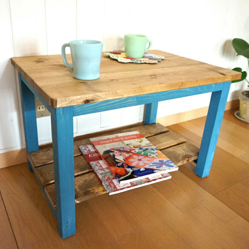 モダンツートンカラー ローテーブル - 80x50cm モダンツートンカラー ローテーブル - 80x50cm