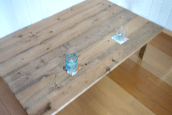 折りたたみ式！洋風ちゃぶ台みたいな大きめシンプルナチュラルローテーブル[1100×350×750㎜] 2枚目の画像