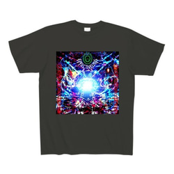 有効的異常症候群脳神経壱◆アート◆文字◆ロゴ◆ヘビーウェイト◆半袖◆Tシャツ◆スモークブラック◆各サイズ選択可 1枚目の画像