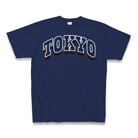 ◆TOKYO◆文字◆ロゴ◆ヘビーウェイト◆半袖◆Tシャツ◆ジャパンブルー◆各サイズ選択可 1枚目の画像