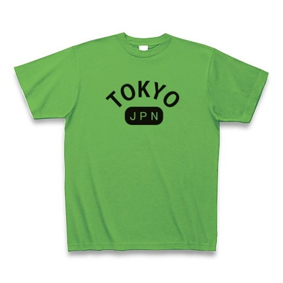 ◆TOKYOJPN◆文字◆ロゴ◆ヘビーウェイト◆半袖◆Tシャツ◆ブライトグリーン◆各サイズ選択可 1枚目の画像