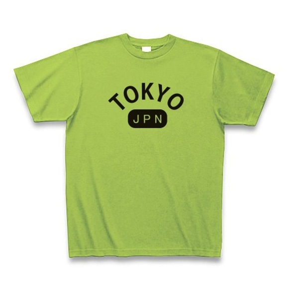 ◆TOKYOJPN◆文字◆ロゴ◆ヘビーウェイト◆半袖◆Tシャツ◆ライム◆各サイズ選択可 1枚目の画像